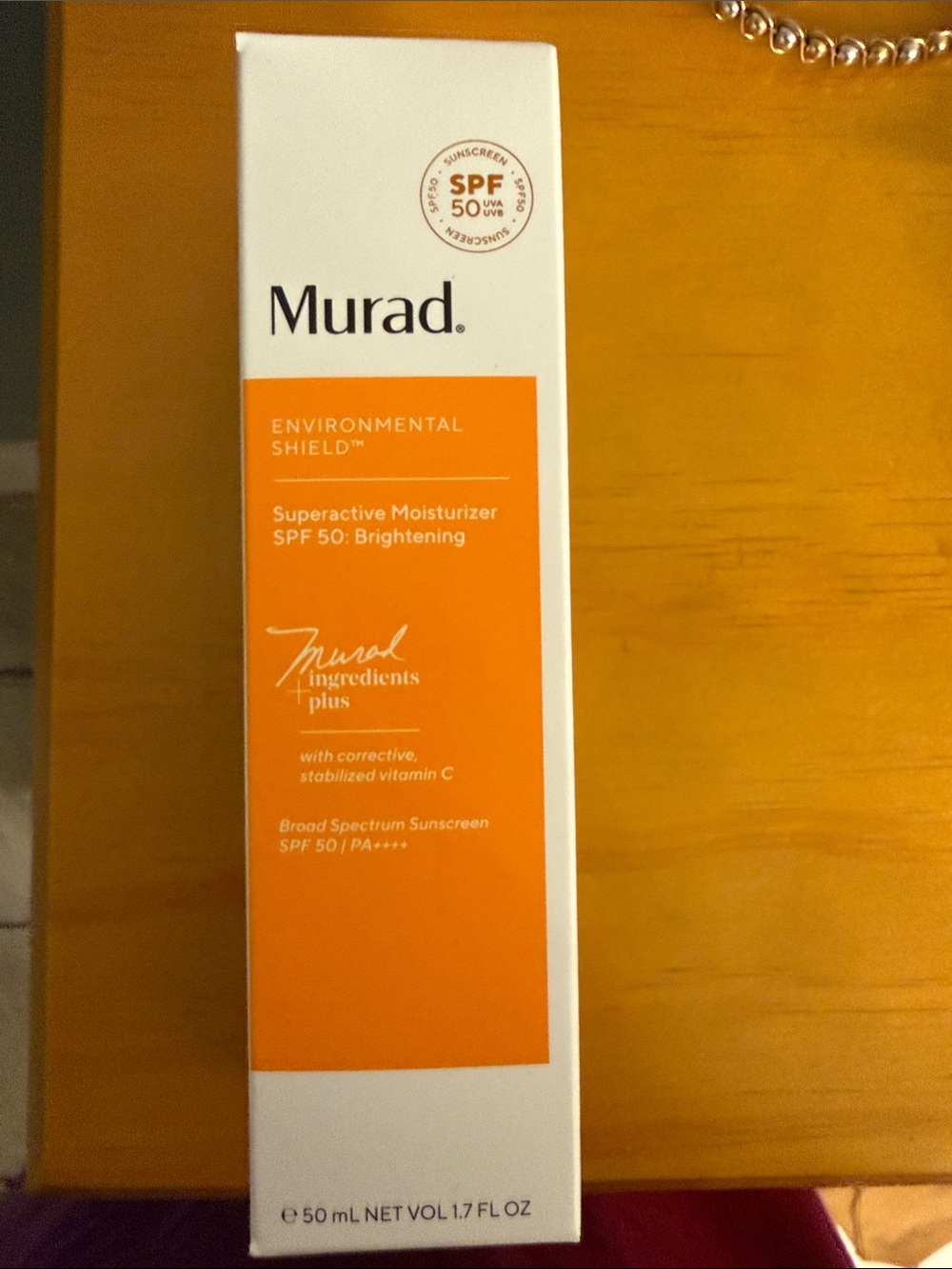 Murad Bright Orange & White Environmental Shield Superactive Moisturizer SPF 50
